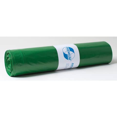 Müllsack PREMIUM, 120L, 25 Stück, grün DEISS 12022
