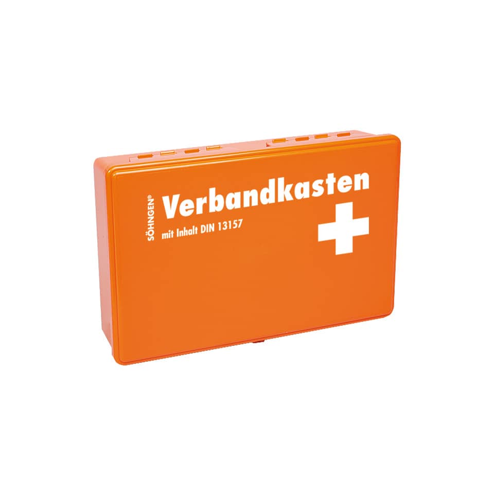 Notfallbox, Verbandkasten, Orange, Schutzbox, Medizinisch