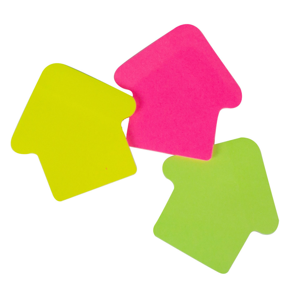 Notizzettel, Post-it, Haftnotizen, Klebezettel, Neonfarben