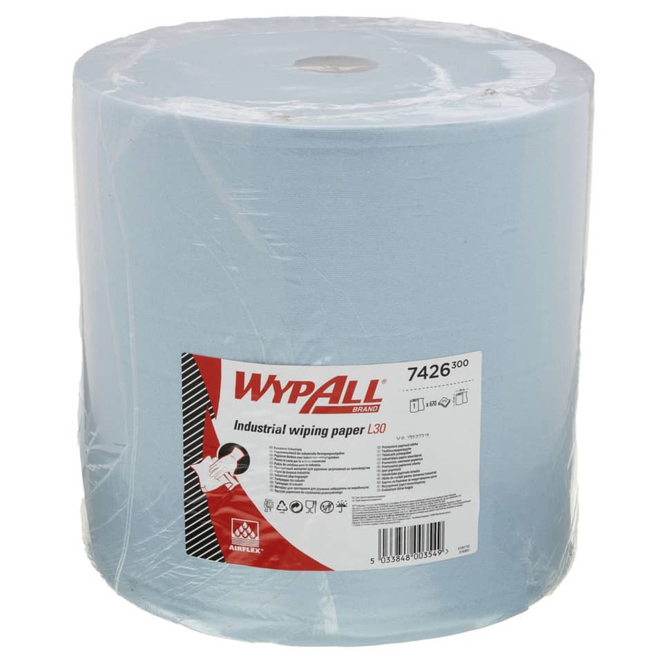 abdeckpapier, reinigungsrolle, badezimmerrolle, industrial wiping paper, l30 rolls