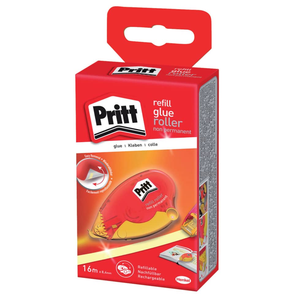 Klebestift-Roller, Nachfüllpack, Pritt, dauerhaft? (non permanent), 16 m