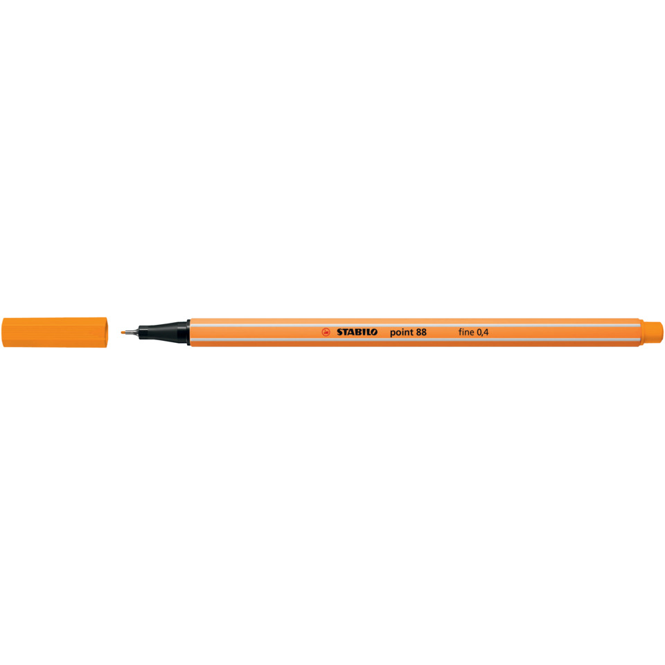 Marker, Fineliner, Orange, Kugelschreiber, Spitze 0,4