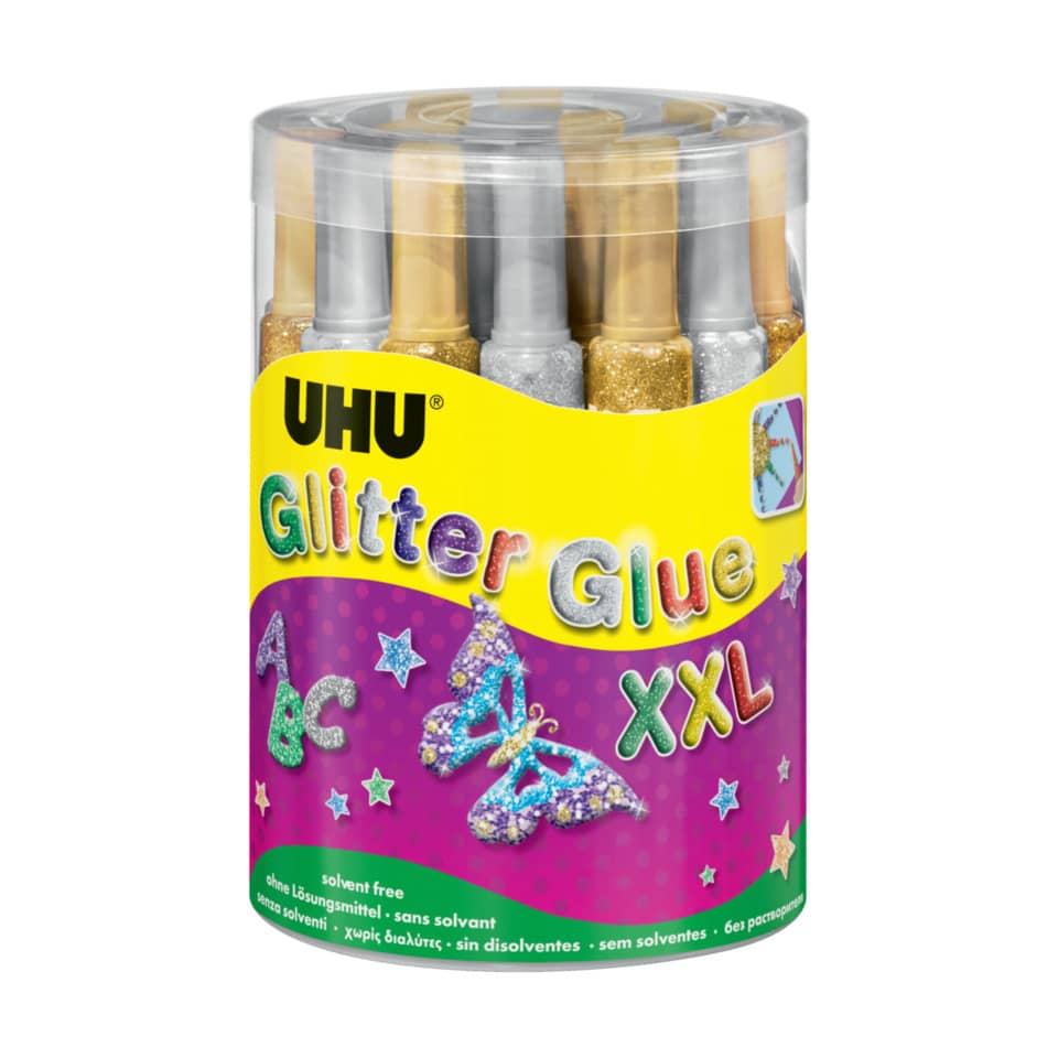 Glitzerkleber, Glimmerkleber, Kunstkleber, Glitzer Kleber, XXL Pack