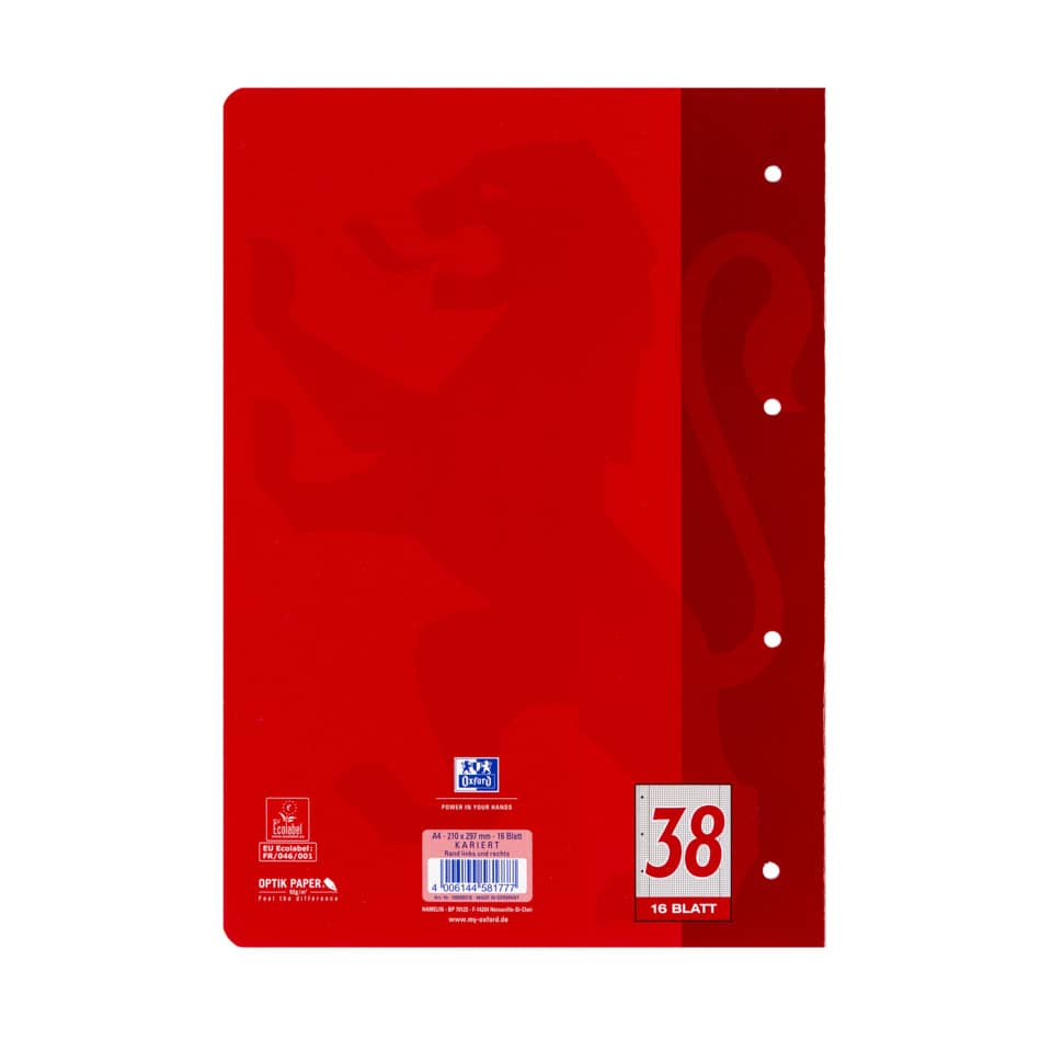 Kartenordner, Aktenordner, rote Farbe, Lochung, 16 Blätter