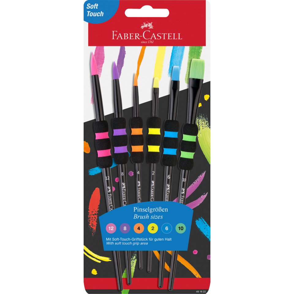 Pinsel, Aquarell-Pinsel, Farbpinsel, Griffstück, Farbset
