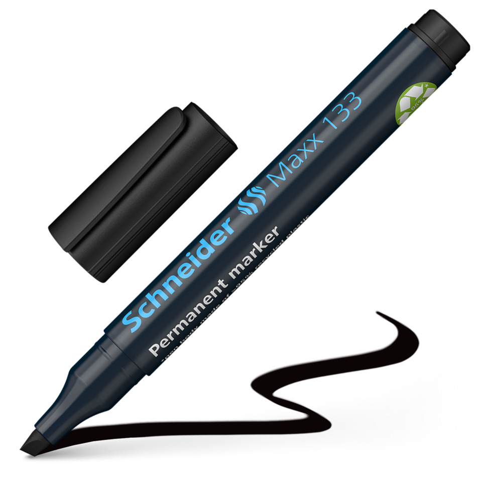 Permanentmarker, Marker, Schwarz, Filzspitze, Permanentmarker
