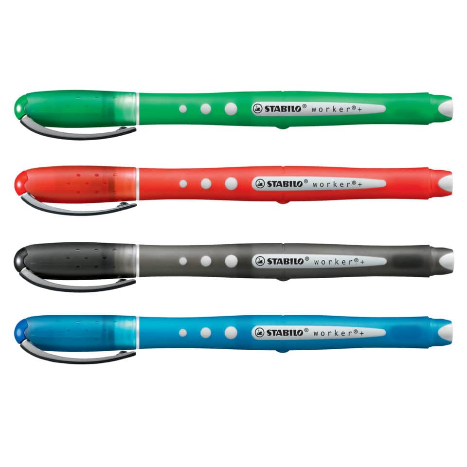 Kugelschreiber, Stabilo, Schreiblighter, Bleistift, Koloration