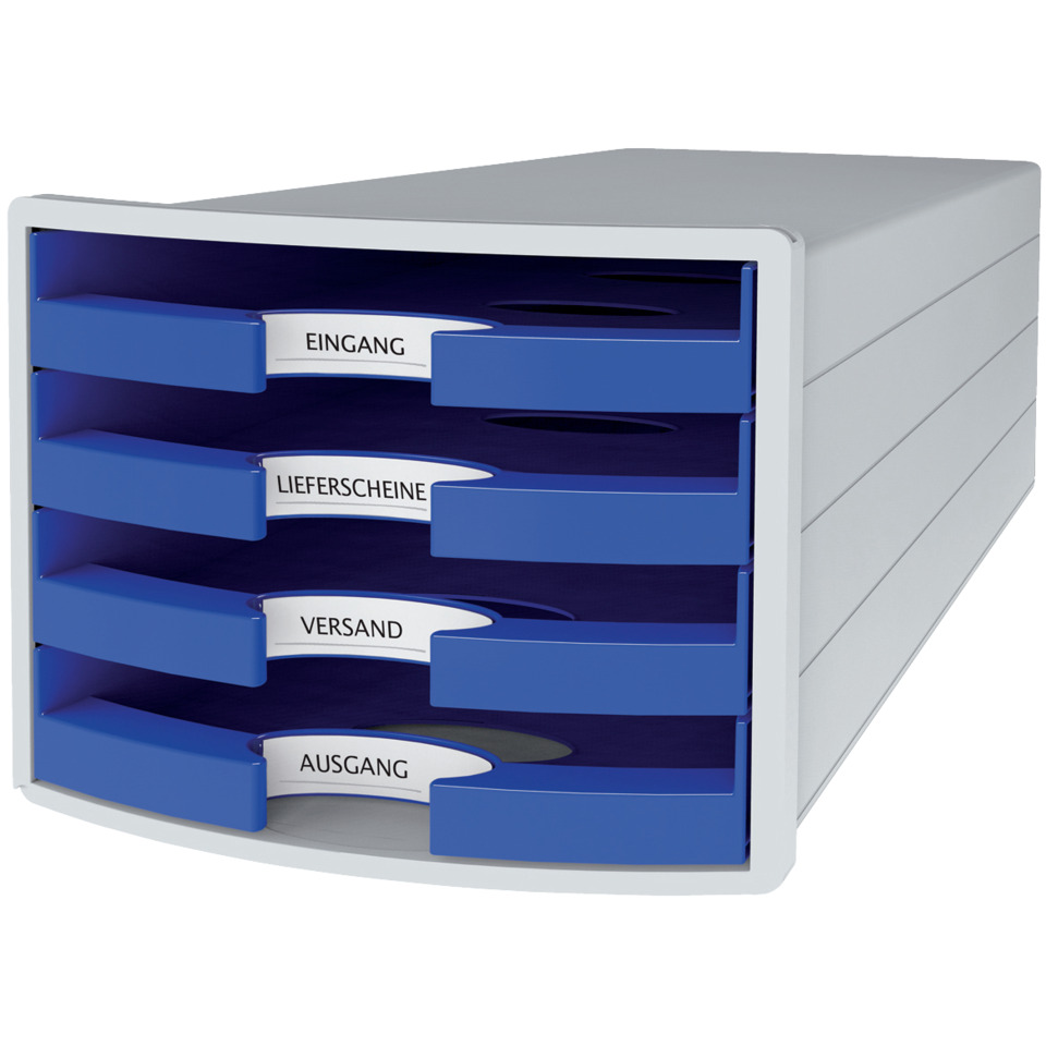 Schubladenbox, Ablage, Dokumentenschublade, Blue, Mehrfachschublade