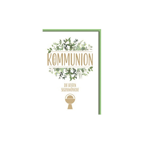 Kommunionskarte, 11,5 x 17 cm  5121263
