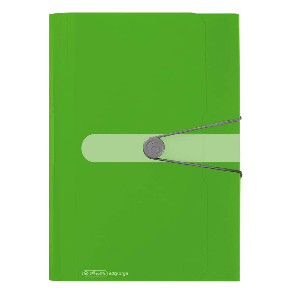 Notizbuch, DIN A5, Grün, Geldverschluss, Gummiband