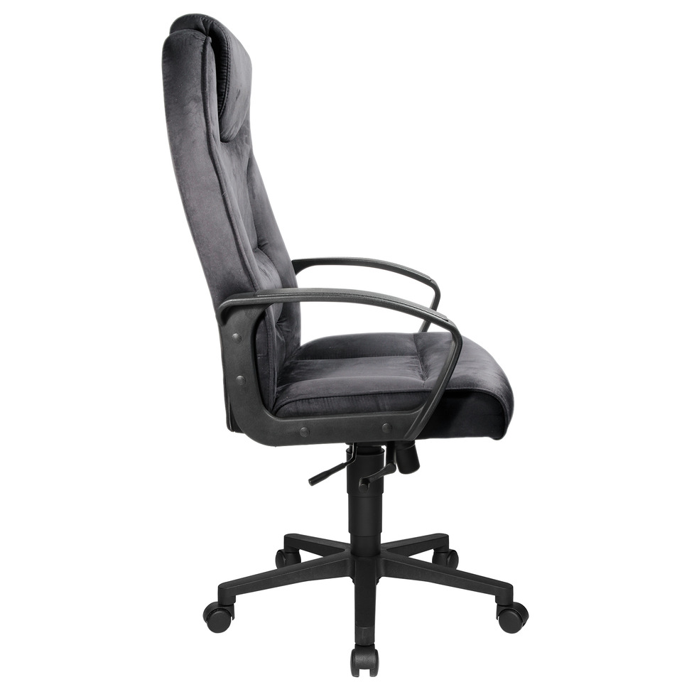 Sessel, Schreibtischstuhl, Bürostuhl, Lederimitat, Rollenbasis