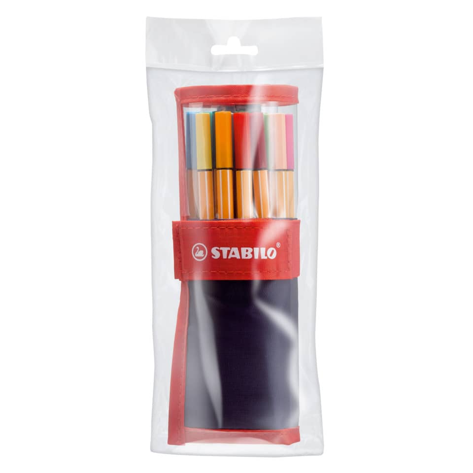 Marker set, farbige Marker, Taschenetui, StaBILO, Schulsatz