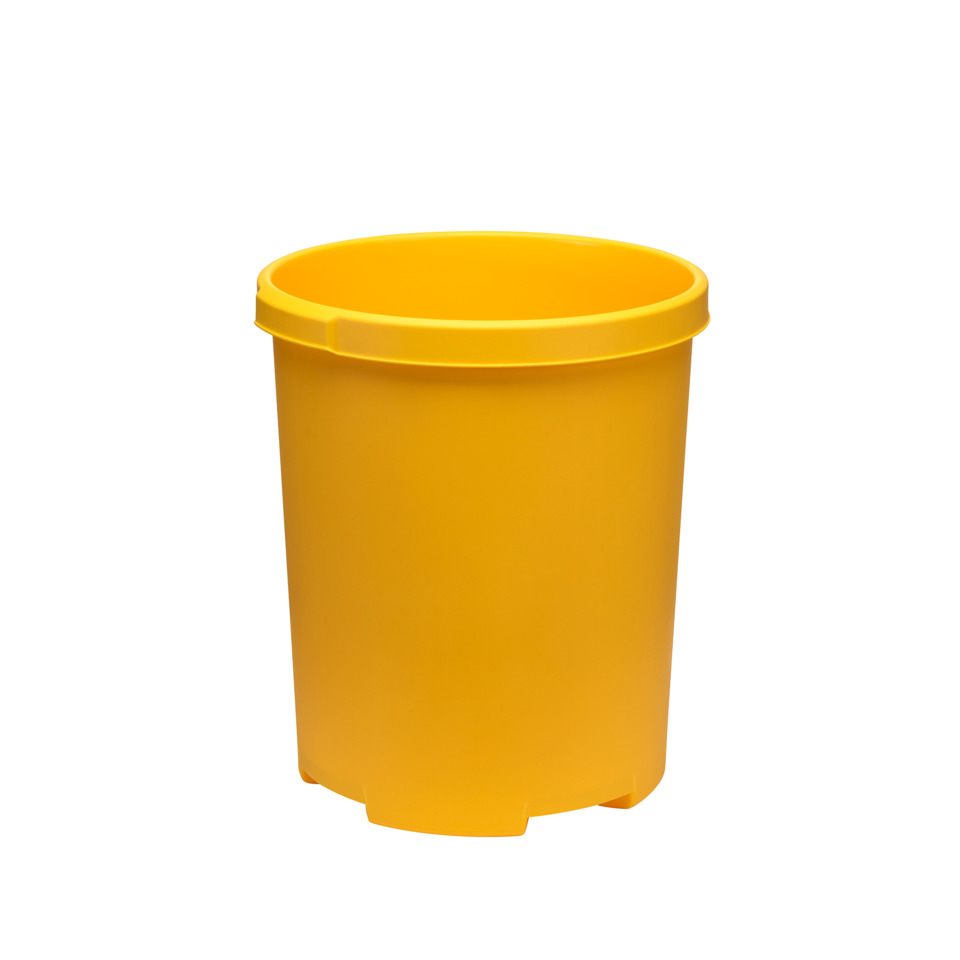 Eimer, Garten, Kunststoff, Gelb, Abfalleimer