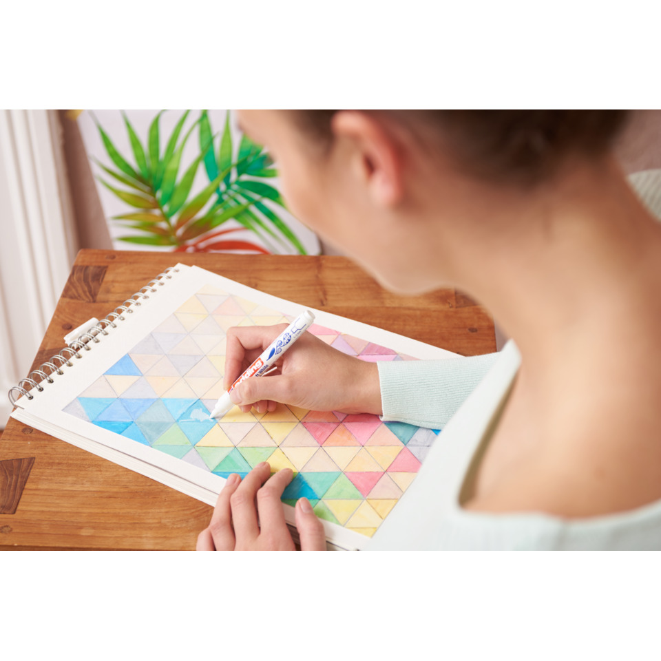 Malbuch, Geometrische Muster, Bleistiftmarker, Kunst-Notebook, Farbiges Dreiecksdesign