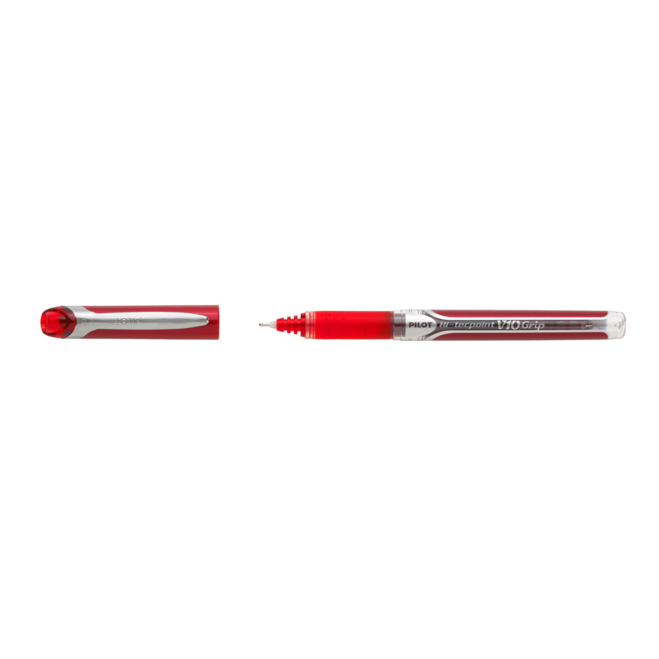 Kugelschreiber, Rot, Gummiarm, Kappe, Gelstift