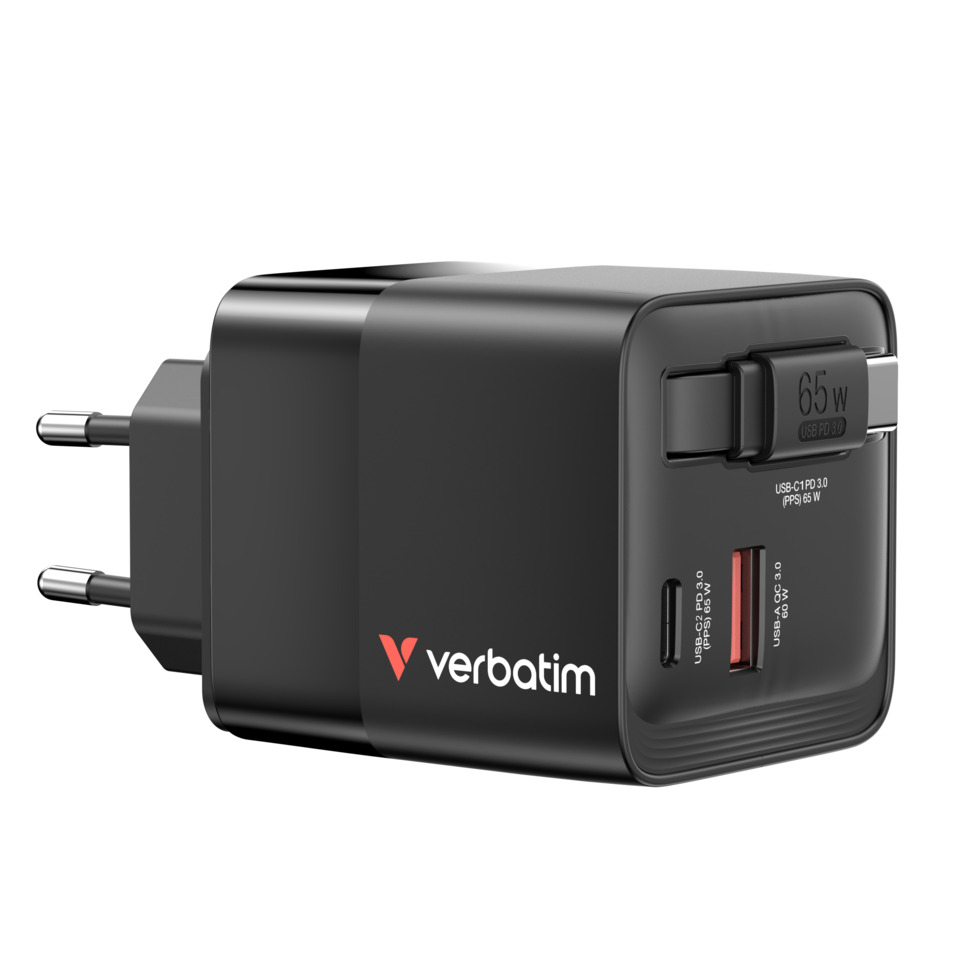 USB-C, USB-A, Ladeadapter, Wandadapter, Verbatim