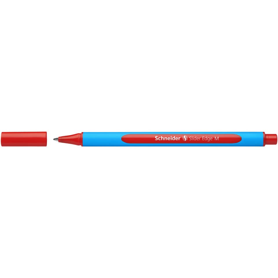 Marker, Permanent marker, Gel-pen, Red cap, Blue body