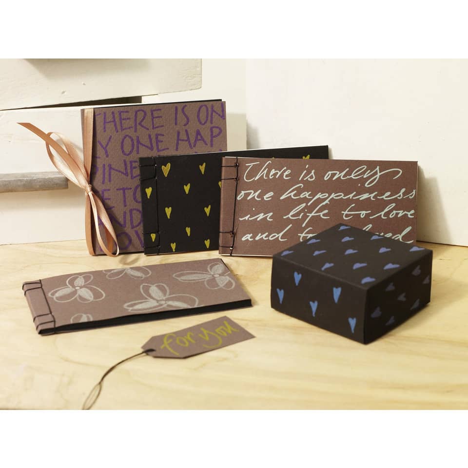 Geschenkboxen, Karten/Notizkarten, Ringschachteln, Papierverarbeitung, Herz-Muster