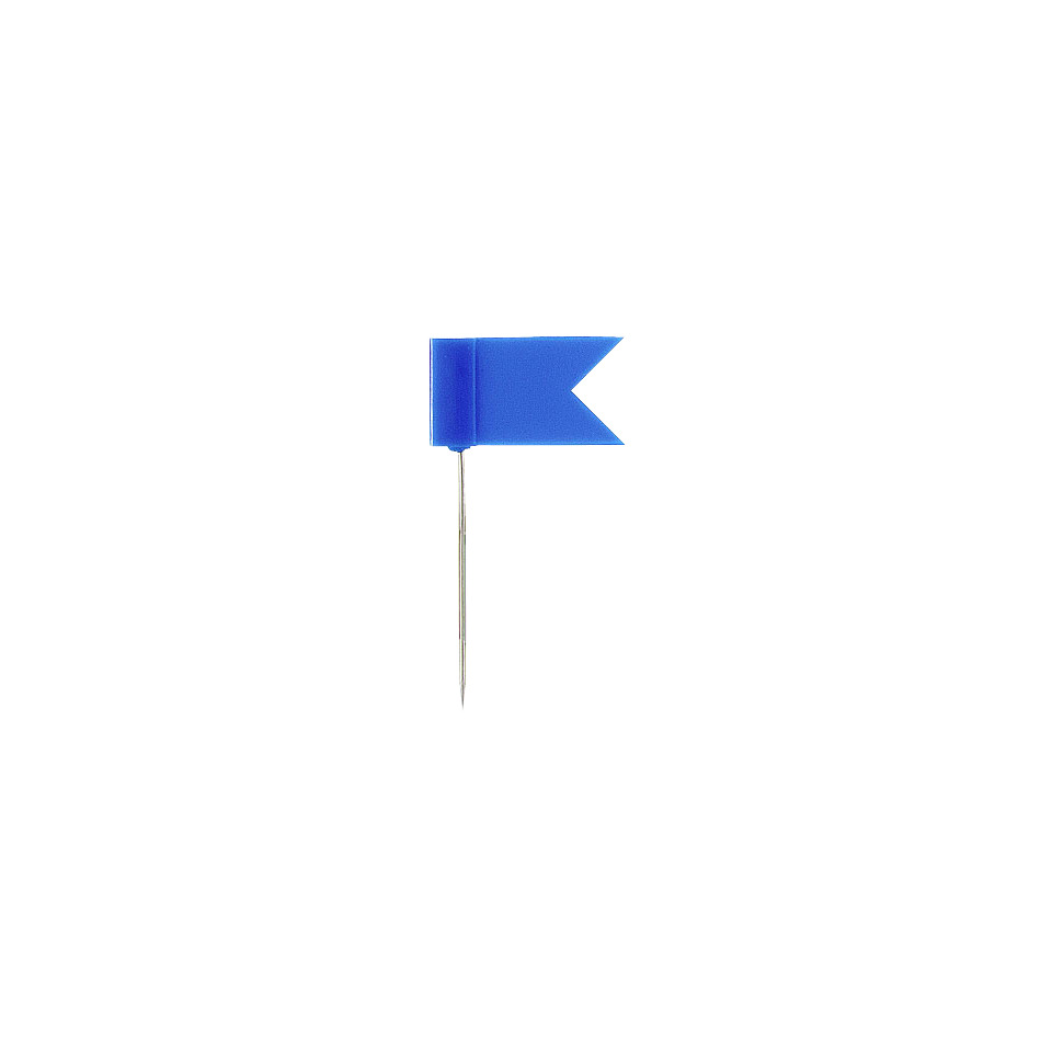 Flag, Blau, Flaggenpin, Durchstich, kleine Flagge