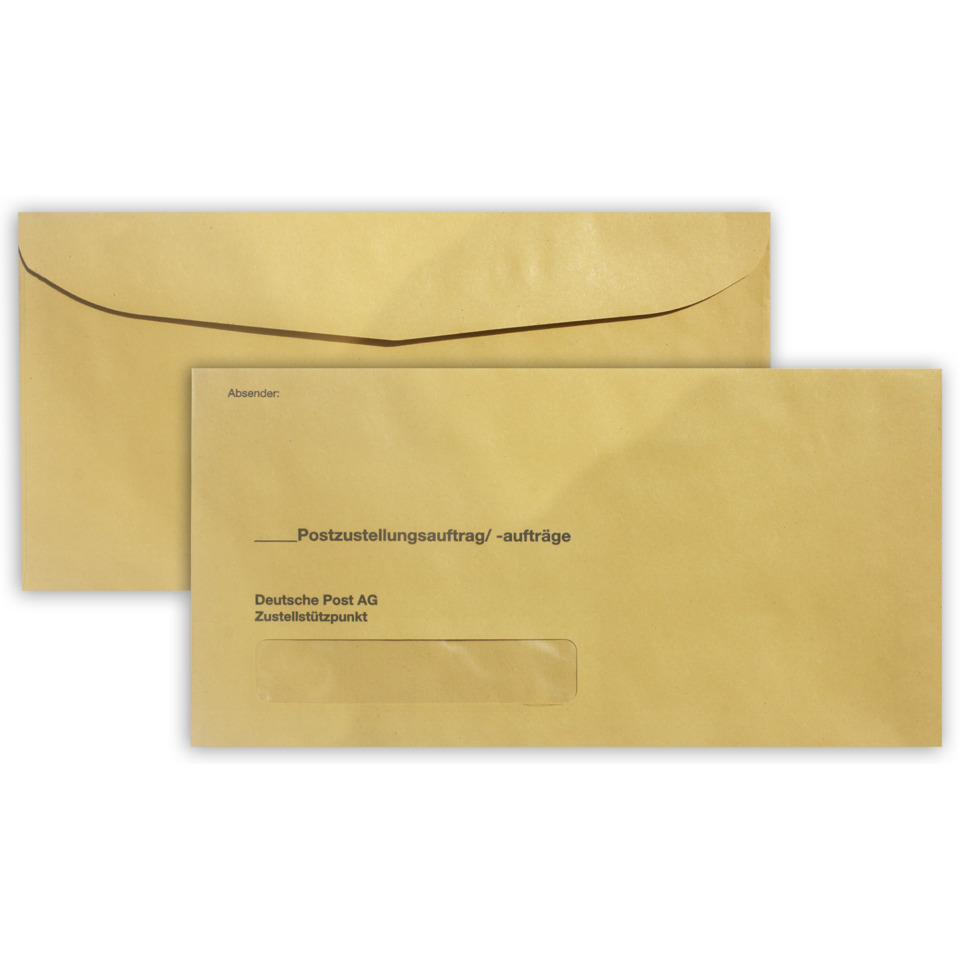Briefhülle, Umschlag, Postumschlag, Deutsche Post, Kraftpapier, Brieftasche, Umschlag, Papier, Postumschlag, Kraftpapier