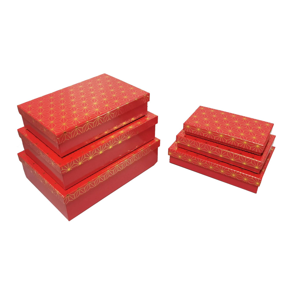 Geschenkverpackung, Schachtel, Rot, Muster, Kartonbox