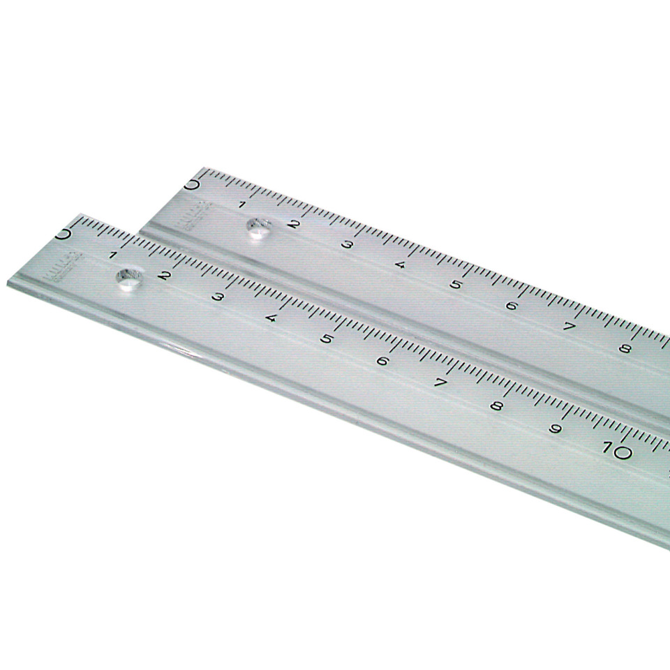 Lineal, Lineal aus Metall, Zentimeter-Skala, Messwerkzeug, Metall-Lineal