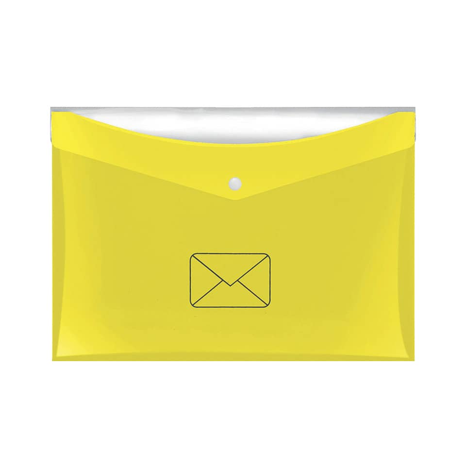 postkarte, umschlag, gelb, briefumschlag, tasche