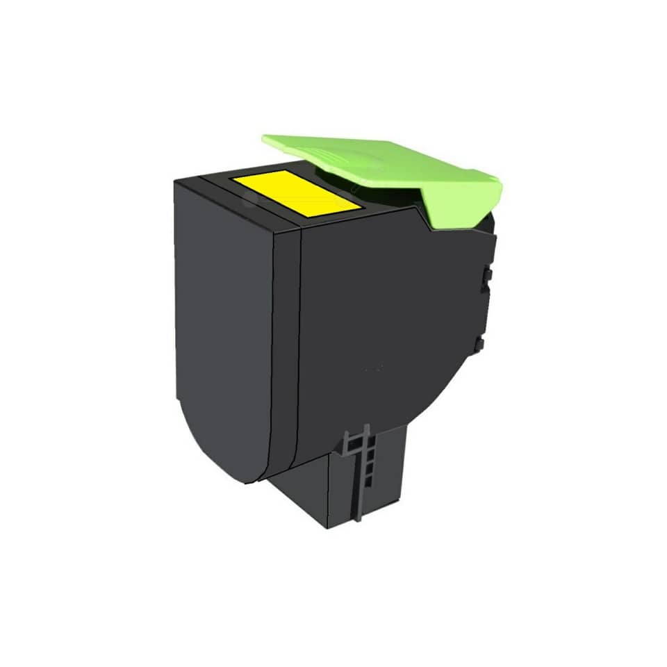 Lasertoner Return HY 702HY, 3.000 Seiten, yellow LEXMARK 70C2HYE