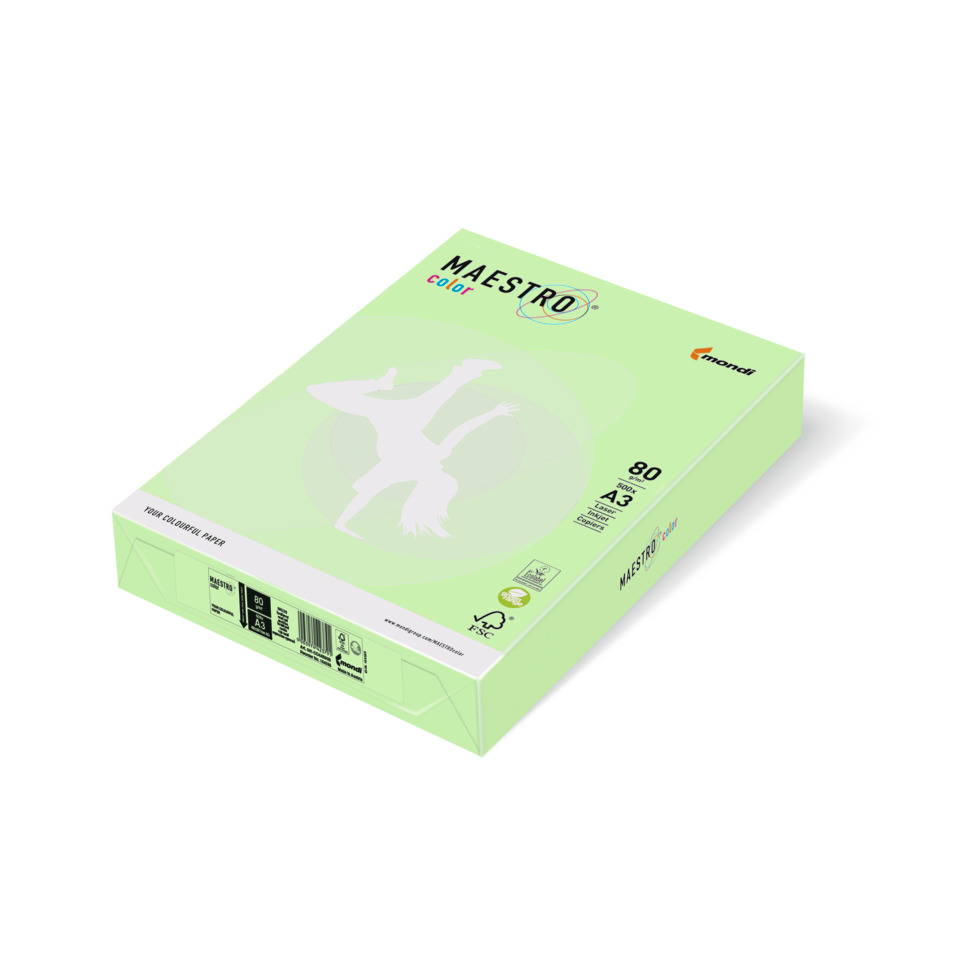 Kopierpapier, A3, 80 g/m², Maestro Color, Umweltzeichen FSC