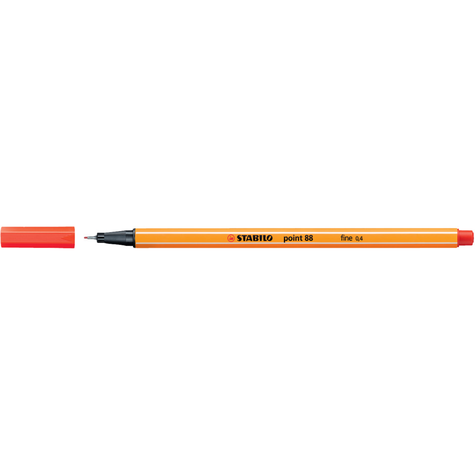 Marker, Permanent marker, Orange, Feiner Punkt, Stabilo, Marker, Feinspitze, Orange, Kugelschreiber, STABILO