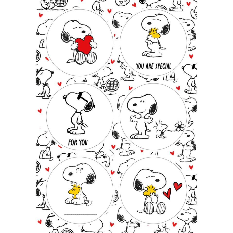 Snoopy, Peanuts, Herz, Kuss, Valentinstag
