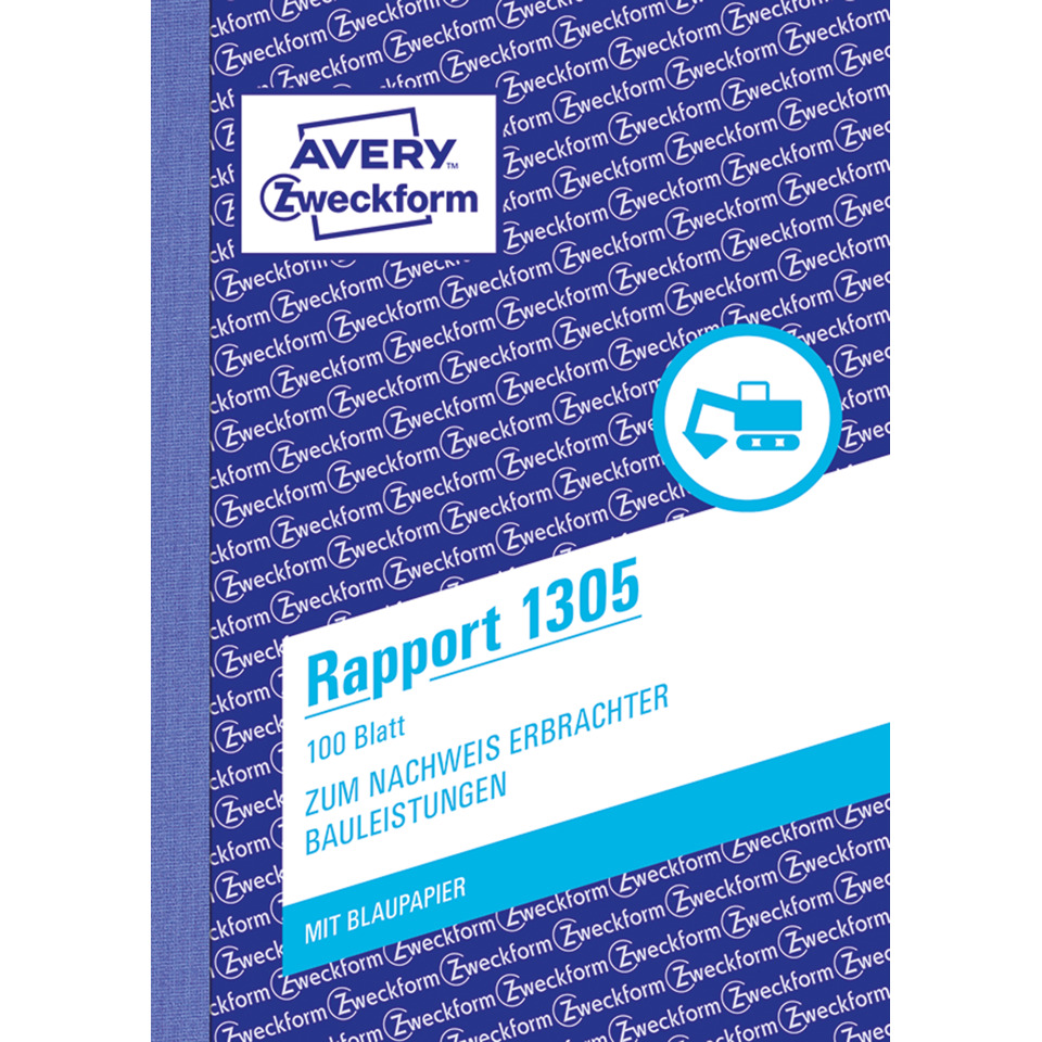 Rapport 1305, 100 Blatt, Zweckform, Blaupapier, Druckerpapier