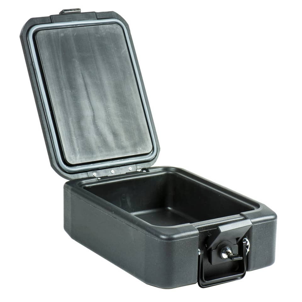 Koffer, Kunststoffbox, Aufbewahrungsbox, Schlosskasten, Metallverschluss