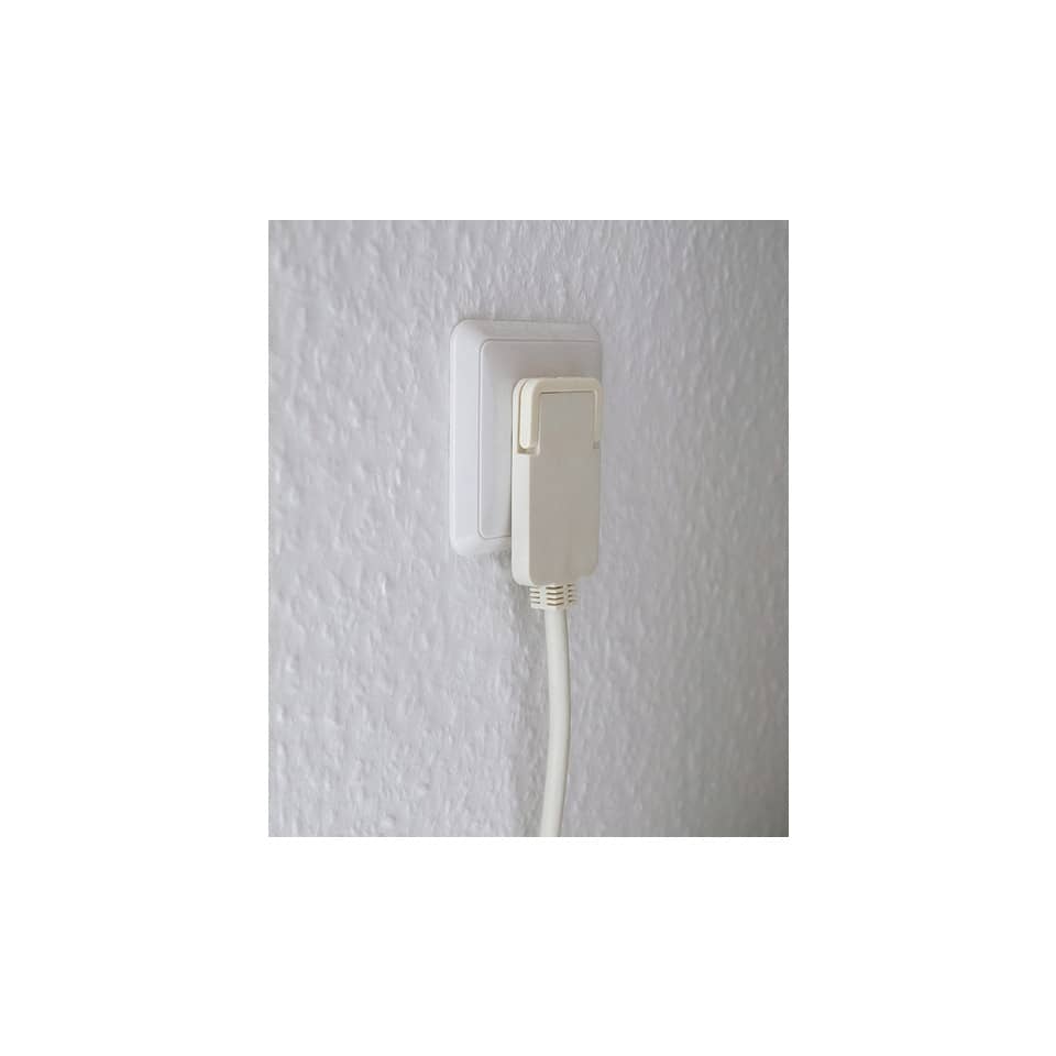 Steckdosenadapter, Netzstecker, Wechselstrom, Verbindungskabel, Weiß