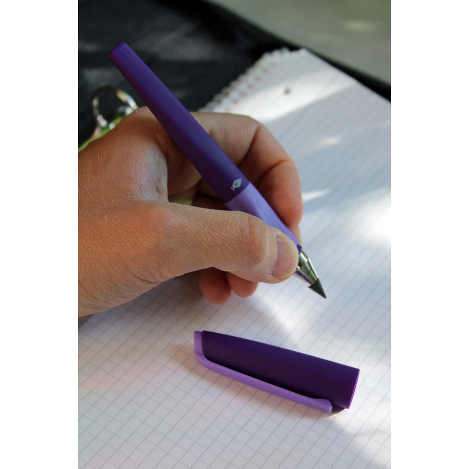 Stift, Füllfederhalter, lila, Notizbuch, Papiershutensil