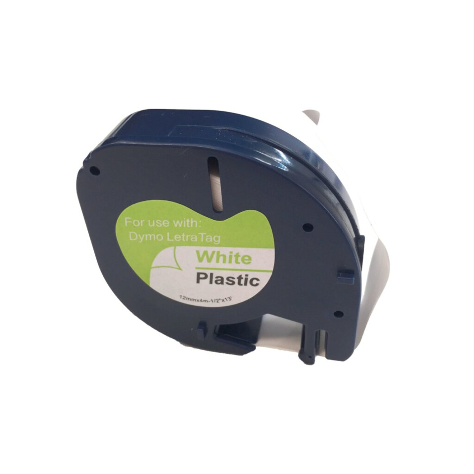 Abroller, Etikettenspender, White Plastic, Kassette, Dymo LetraTag