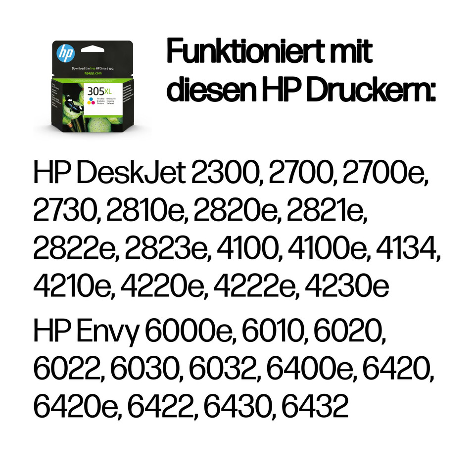Tintenpatrone, HP Tintenpatrone, Druckerpatrone, XL 305, Patronenbox