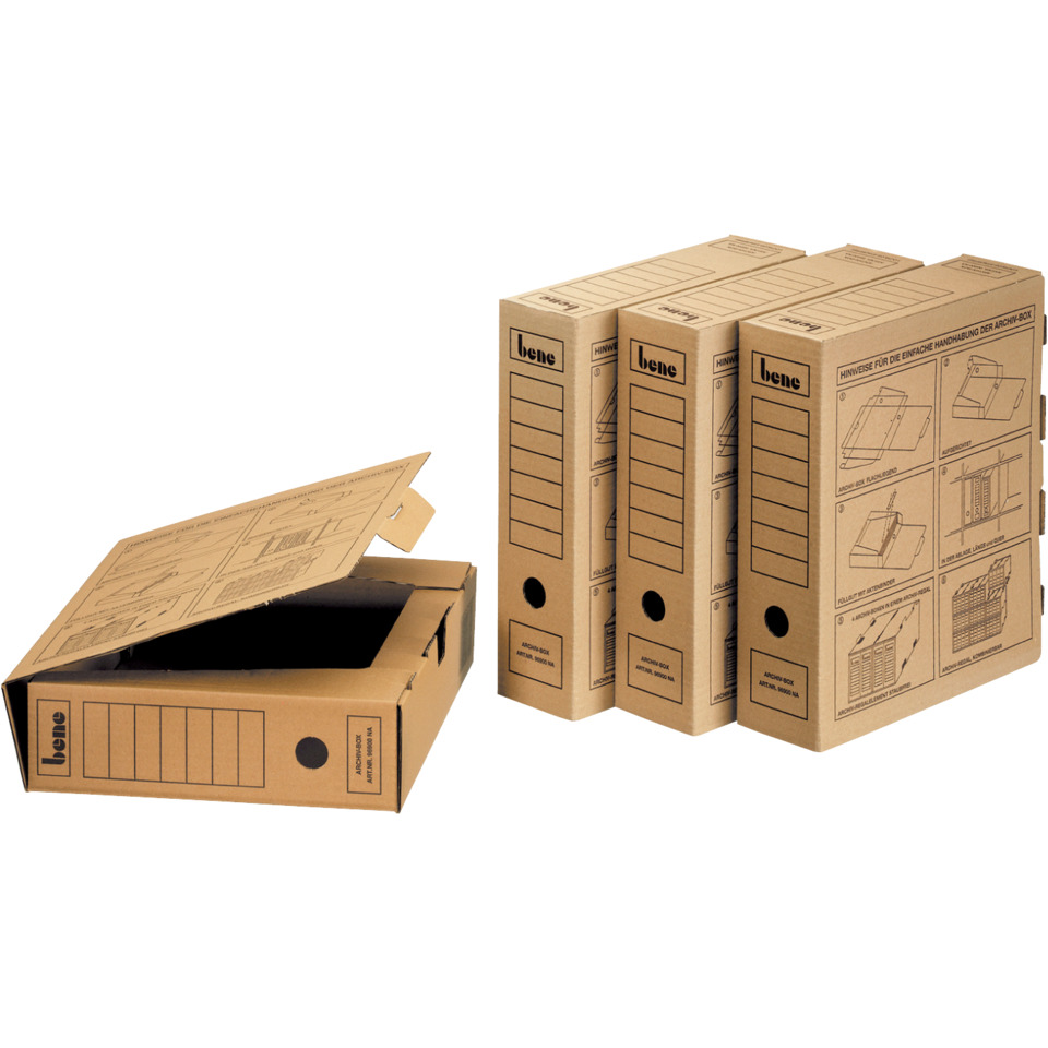 Kartonbox, Archivbox, Hängeregister, Bürobox, Stapelboxen