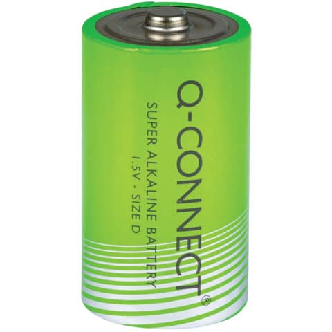 Batterie Alkali-Mangan, LR20/D/Mono, 2 Stück Q-CONNECT KF00491