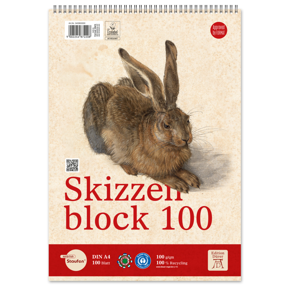 Hase, Rückseite, Kunstpapier, Notizblock, Schreibpapier