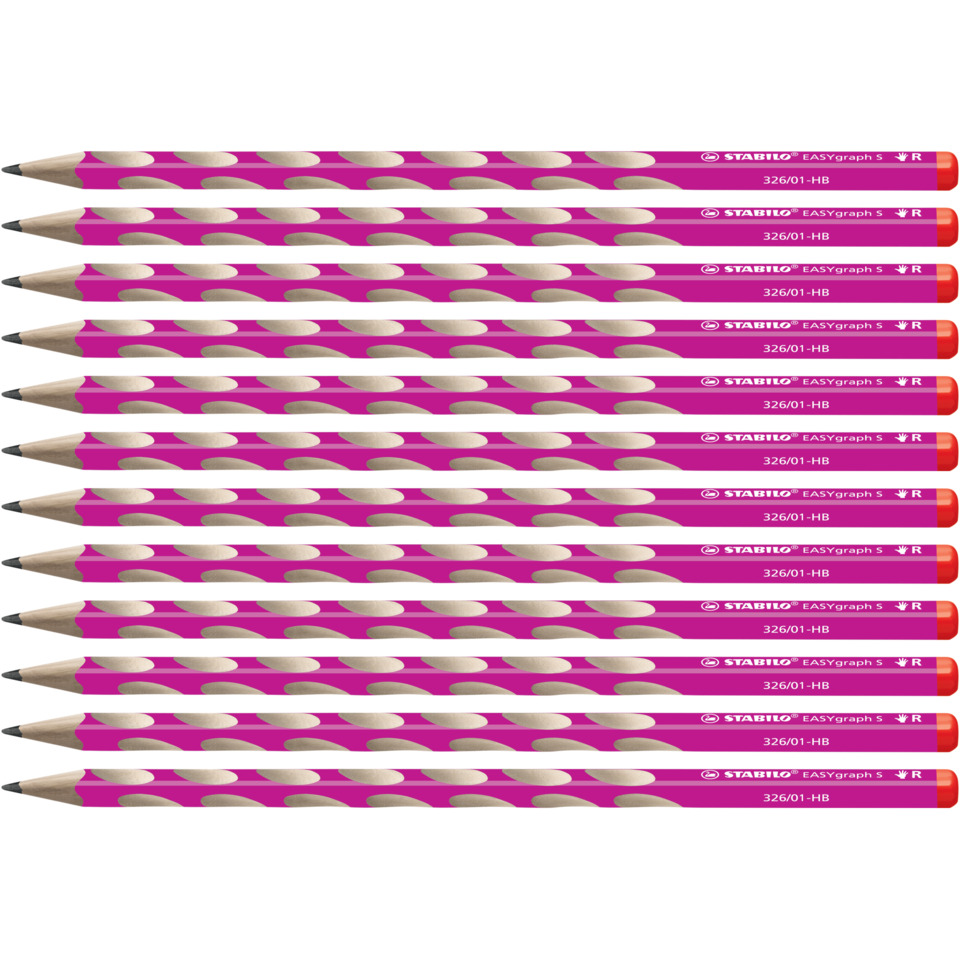 Bleistift, Bleistifte, Radiergummi am Ende, HB, Roter Kunststoffspitze