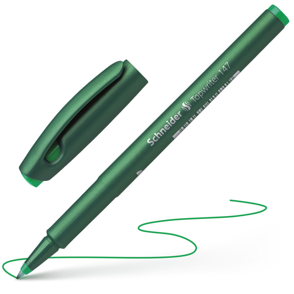 Kunststoffstift, Grün, Kugelschreiber, Künstlerstifthülle, Topwriter 147