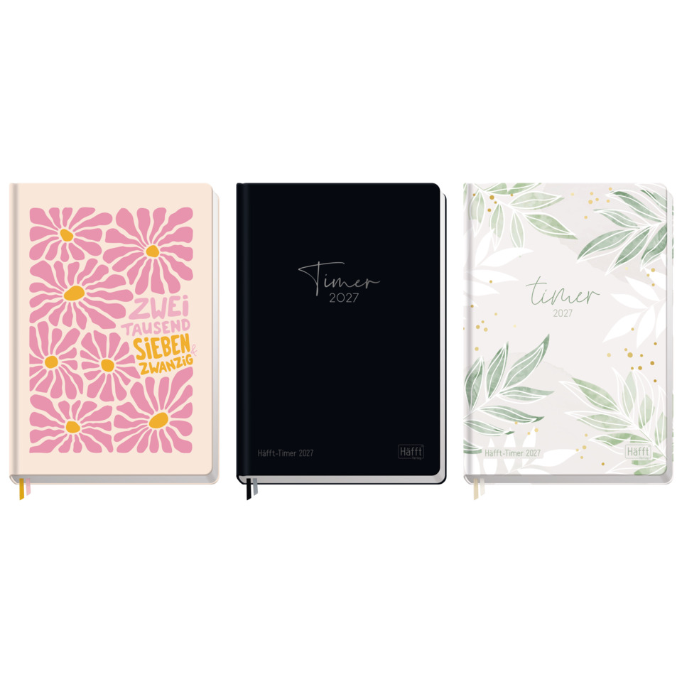 Notizbuch, Liniert, Band-Taschenbuch, Kalender, Jahresplaner