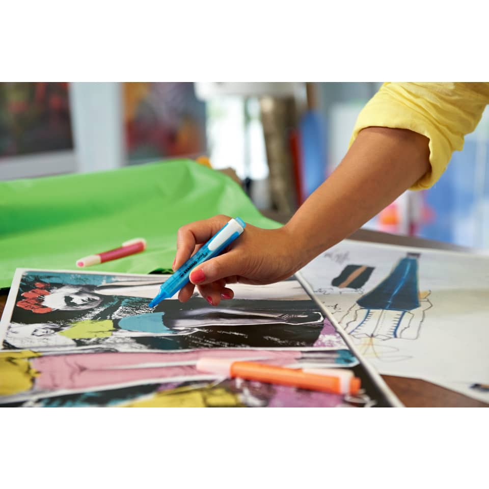 Marker, Blauer Marker, Zeichnung, Kunstdruck, Kreativität