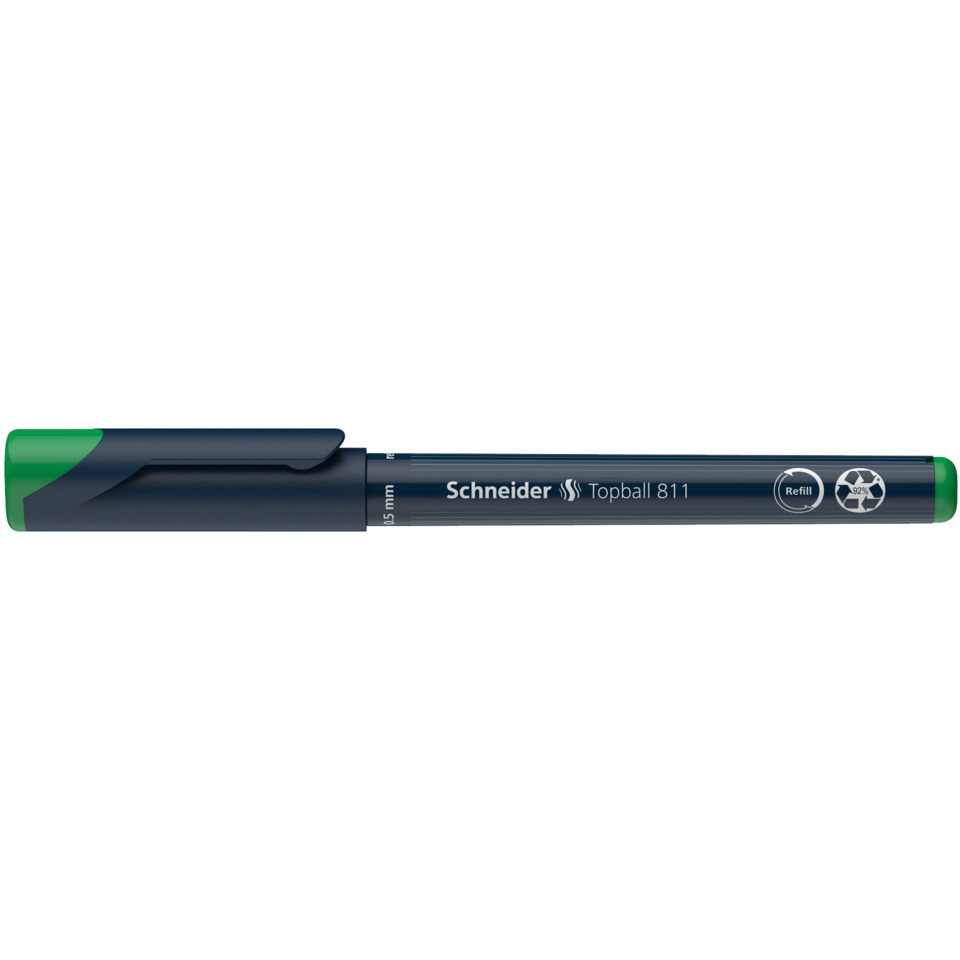 Kugelschreiber, Schreiber, Topball 811, Kugelschreiber mit Clip, Gummierter Griff
