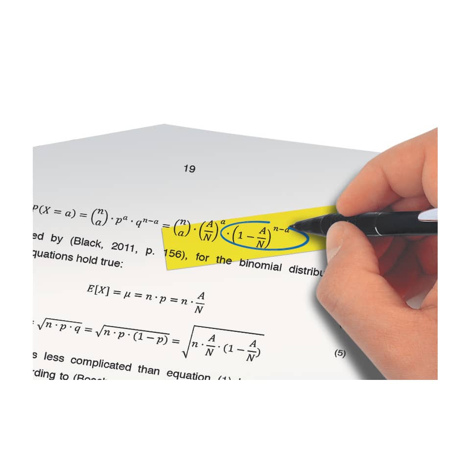 Mathematics, Formulas, Paper, Highlighted note, Correction marker