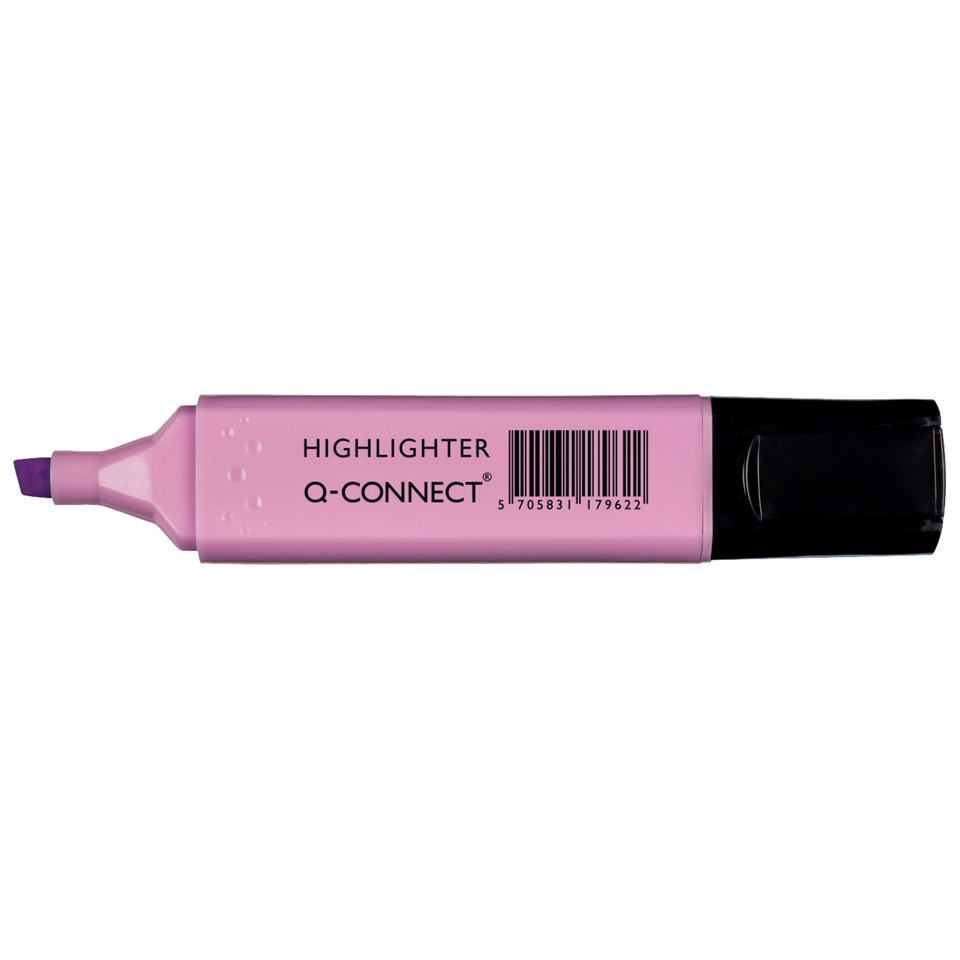 highlighter, pink, Marker, Käppchen-Tip, Q-CONNECT