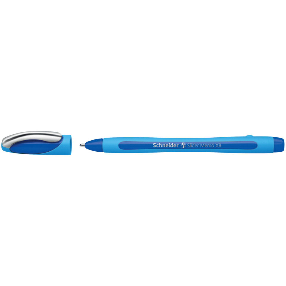 Kugelschreiber, Schreibfeder, Blau, Clip, Gummi-Griff