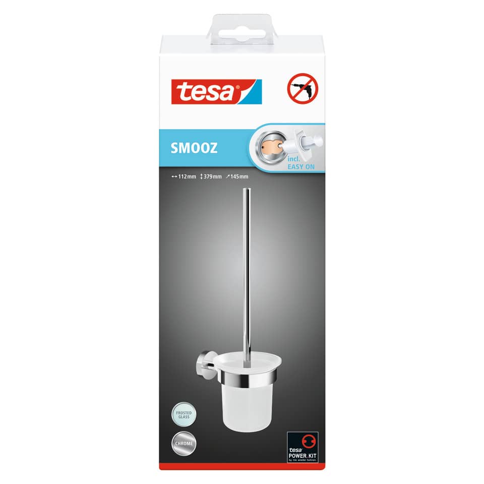 Toilette Bürste, Bürstenhalter, Edelstahl, Chrom, Wandmontage