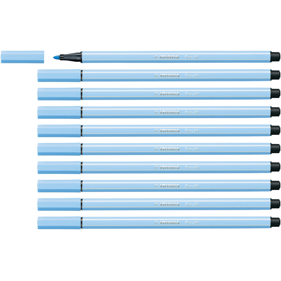 Marker, Fineliner, Blau, Stift-Set, Kappe entfernt, Markerstift, Blauer Marker, Feinspitze, Stift-Set, Kunststoffkörper